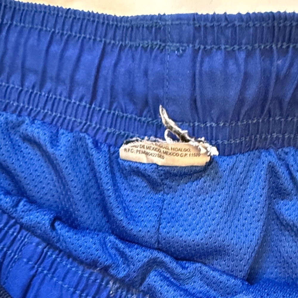 Nike Royal Blue Shorts with Red and Yellow Accents cut tag - Picture 5 of 9